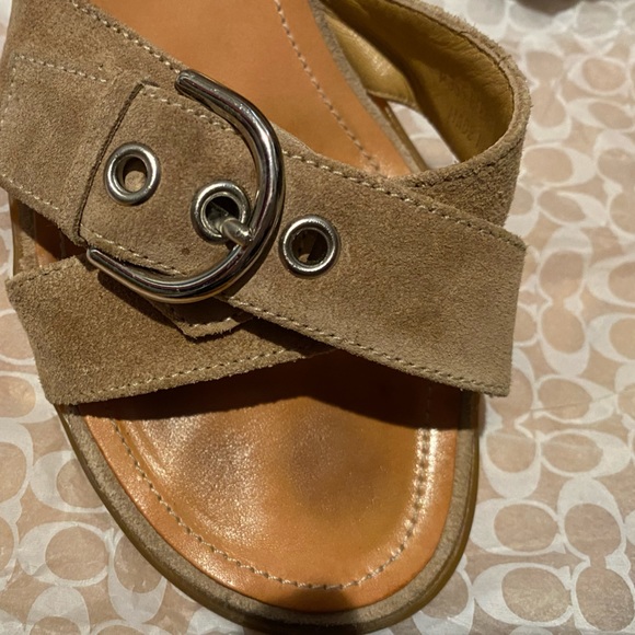 Coach Suede Slide Sandal - Picture 5 of 8